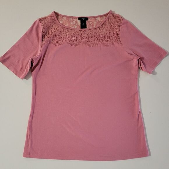 Ann Taylor Tops - Ann Taylor Lace Yoke Top